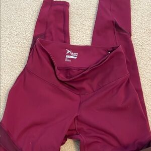 Old Navy Burgundy Leggings